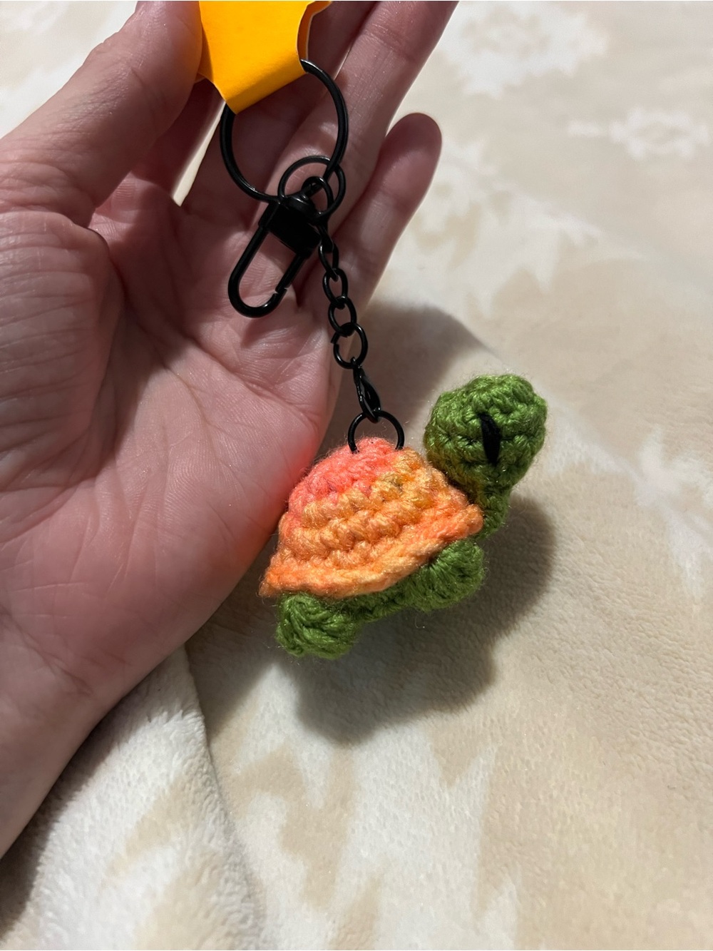 Crocheted Turtle Keychain 🐢